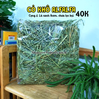 1kg cỏ alfalfa khô - cỏ linh lăng khô - thức ăn thỏ bọ