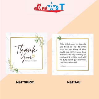 (GIÁ SIÊU RẺ) Thiệp cảm ơn khách hàng - thẻ cảm ơn - nhãn cám ơn khách hàng 100 cái-N11