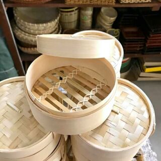 Xửng hấp tre lồng hấp 2 tầng 30cm