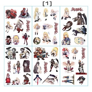 Bộ 6 tấm sticker nhiều nhân vật anime