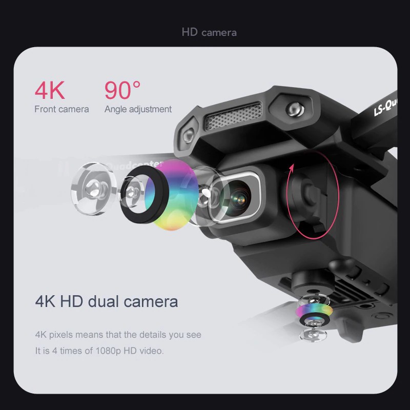 [ KÈM BALO ] Flycam mini XT6 có camera 4k, ảnh truyền về điện thoại, nhào lộn giữ cân bằng tốt khi bay