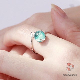 Nhẫn hở hình chiếc lá có thể điều chỉnh kích cỡ