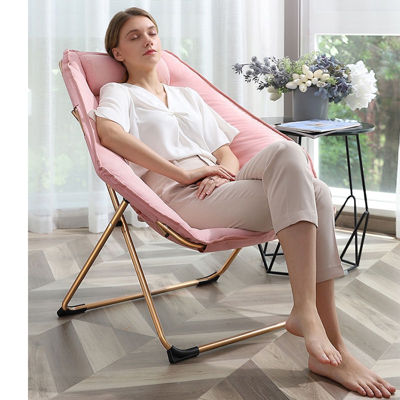 Ghế lười sofa gấp gọn đa năng tặng gối- Ghế thư giãn đọc sách phong cách hiện đại