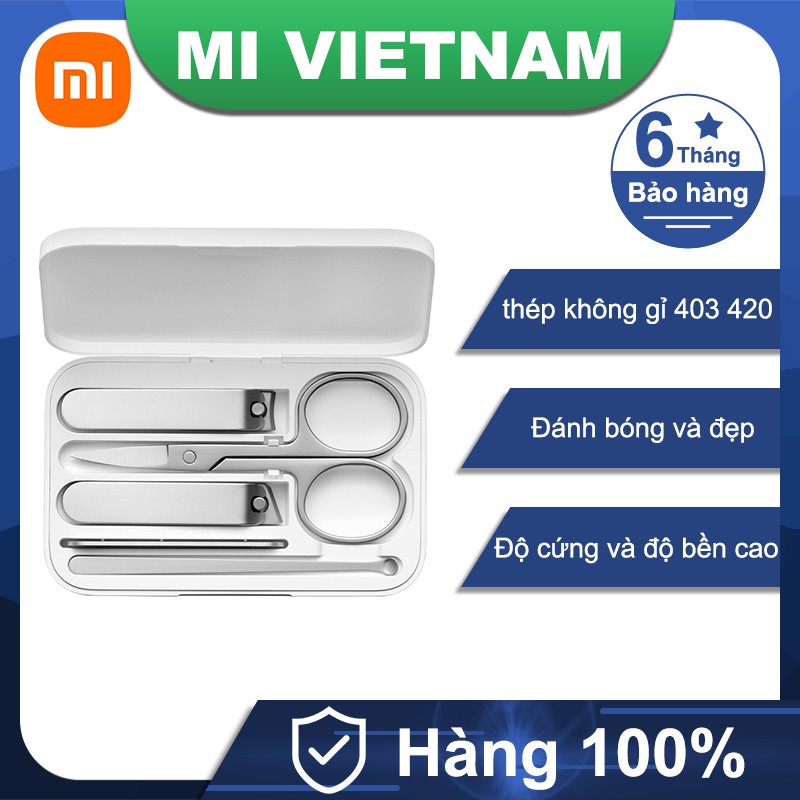 Bộ bấm móng tay Xiaomi Mijia 5 Món Kìm bấm móng Inox siêu sắc siêu bền