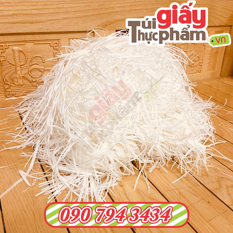 1kg Giấy Rơm Hút Ẩm Lót Hộp Quà (Mg) - 3mm cắt đều