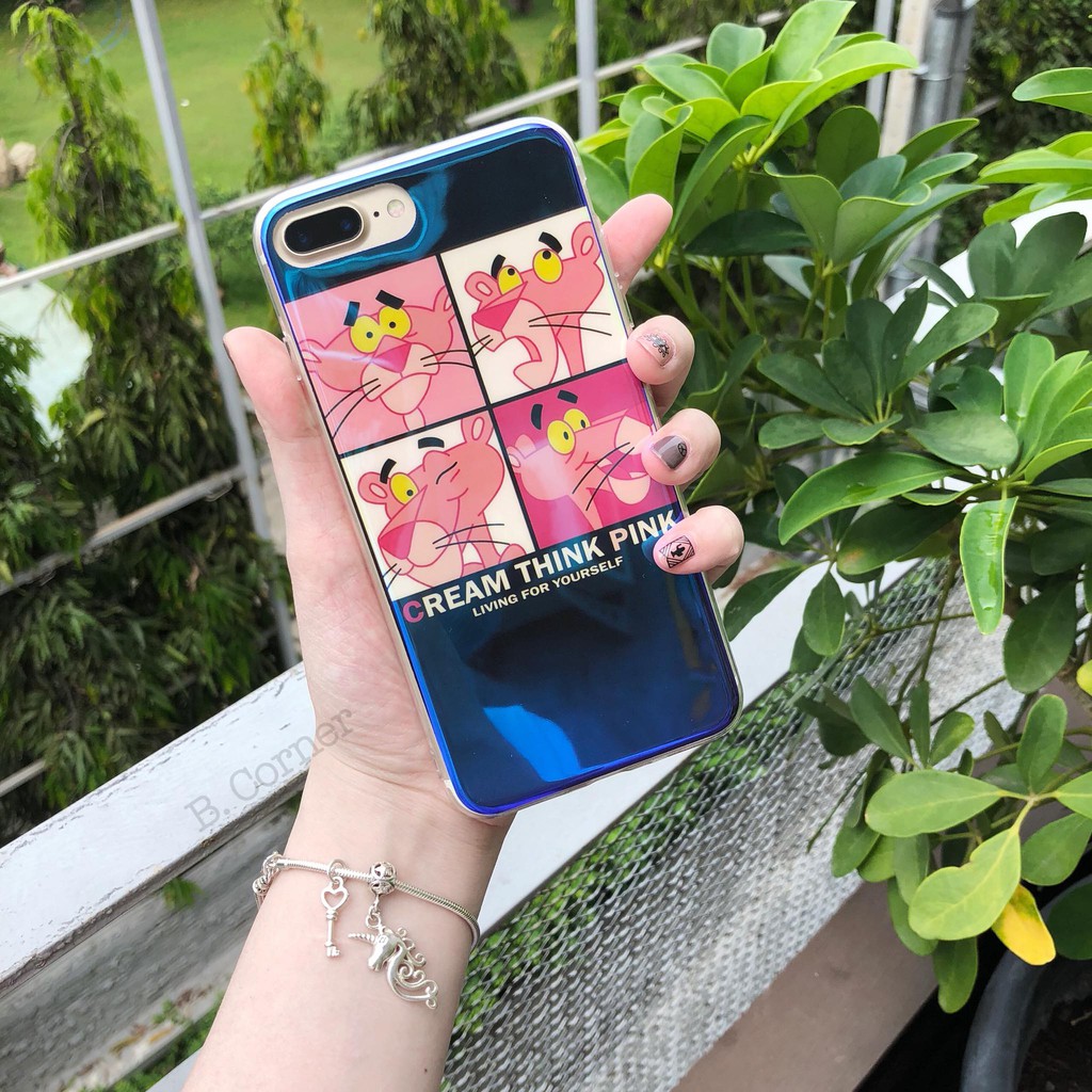 Ốp Điện Thoại Nhựa Mềm Báo Hồng