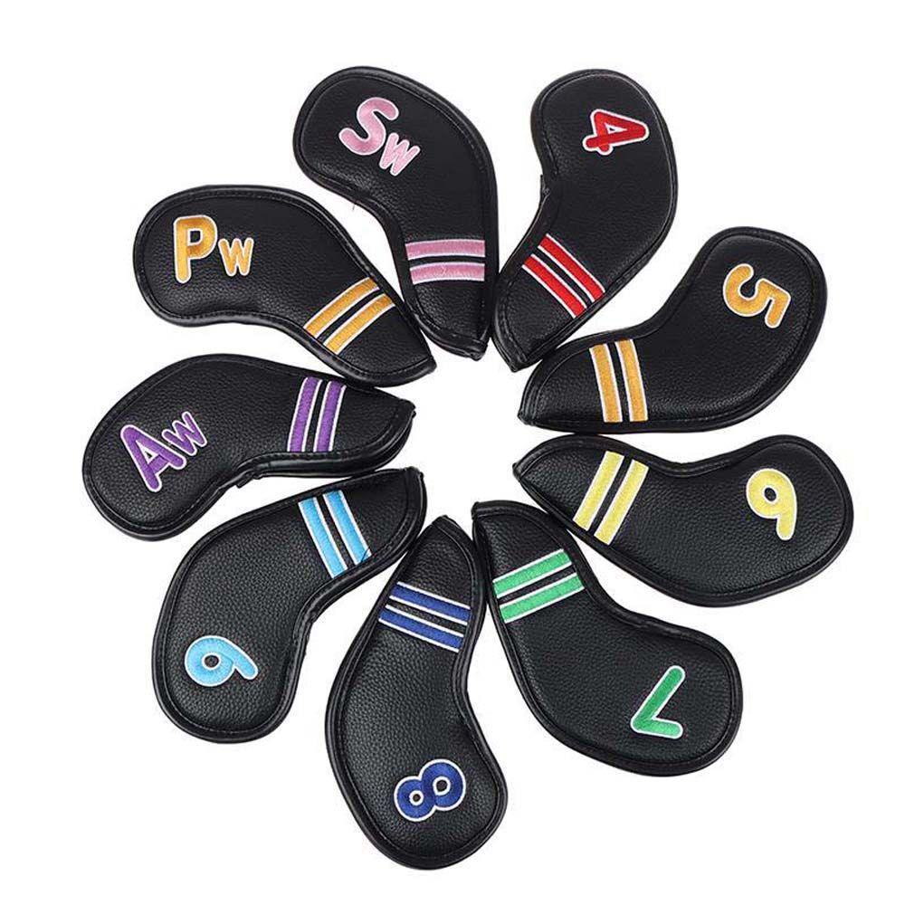 Vỏ Bọc Gậy Đánh Golf Bằng Sắt Thêu Chữ Số Độc Đáo Tiện Dụng