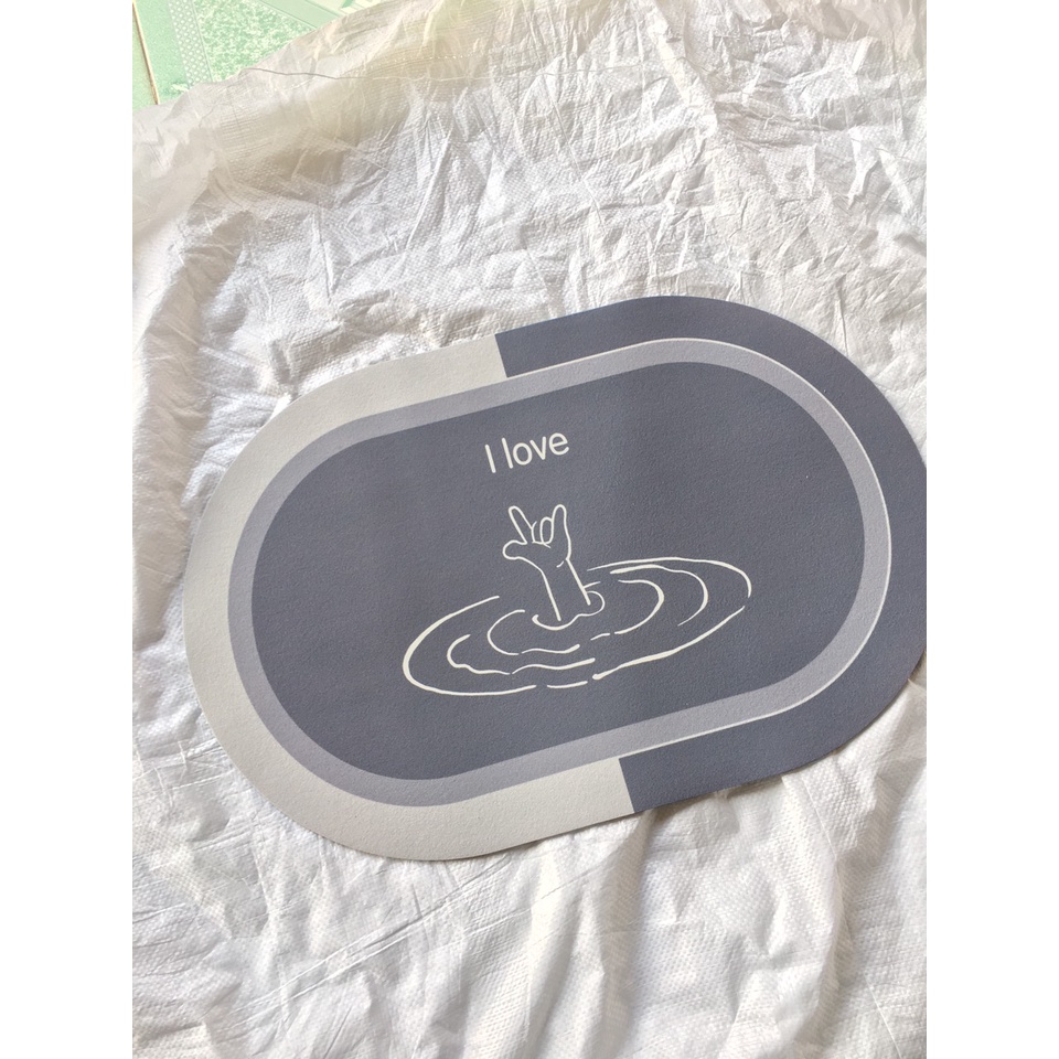 Thảm Chân Cao Cấp Silicon Siêu Thấm Nước , Thảm Đá Chống Trơn Trượt Hot 2022