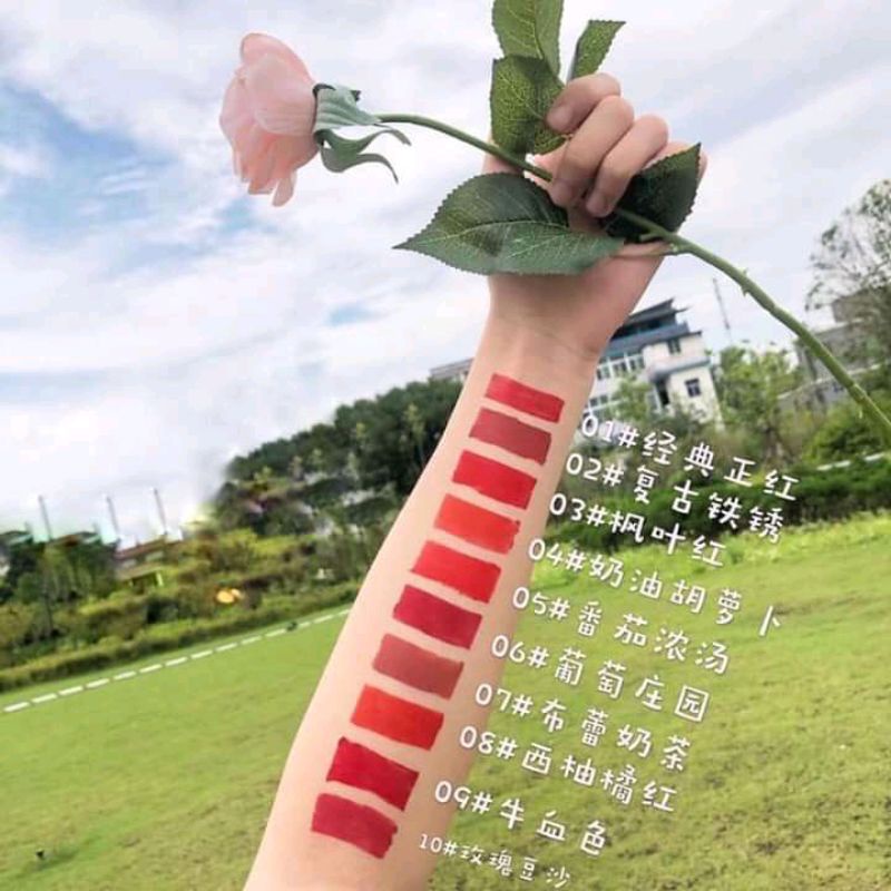 set 10 son kem lì nội địa trung