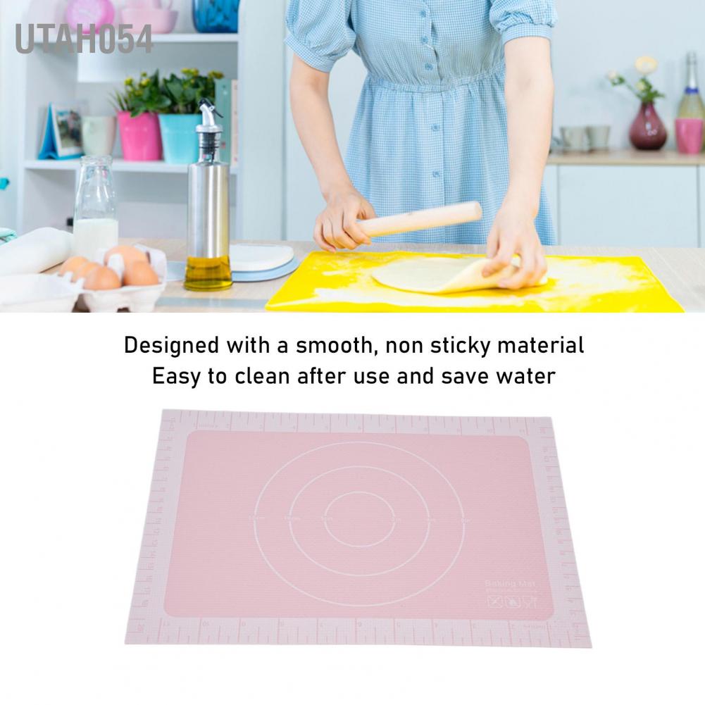 Utah054 Macaron Baking Mat Silicone Anti Sticking Easy Cleaning Safe for Bread Biscuit Macarons