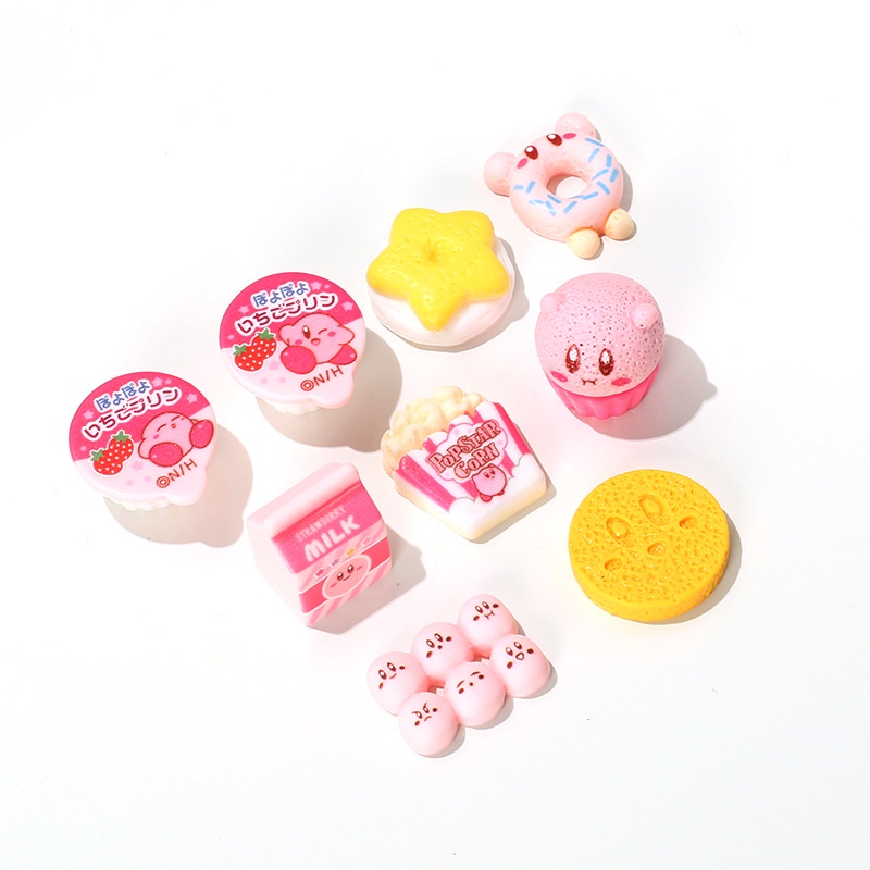 hình bánh thạch Resin phụ kiện dép Crocs charm DIY khóa giày crocs jibbitz Nhựa trang sức Phụ kiện trang trí giày crocs nút trang trí điện thoại di động Nắp đậy / Khung ảnh / Cốc nước / Túi Nguyên liệu làm phụ kiện handmade sáng tạo