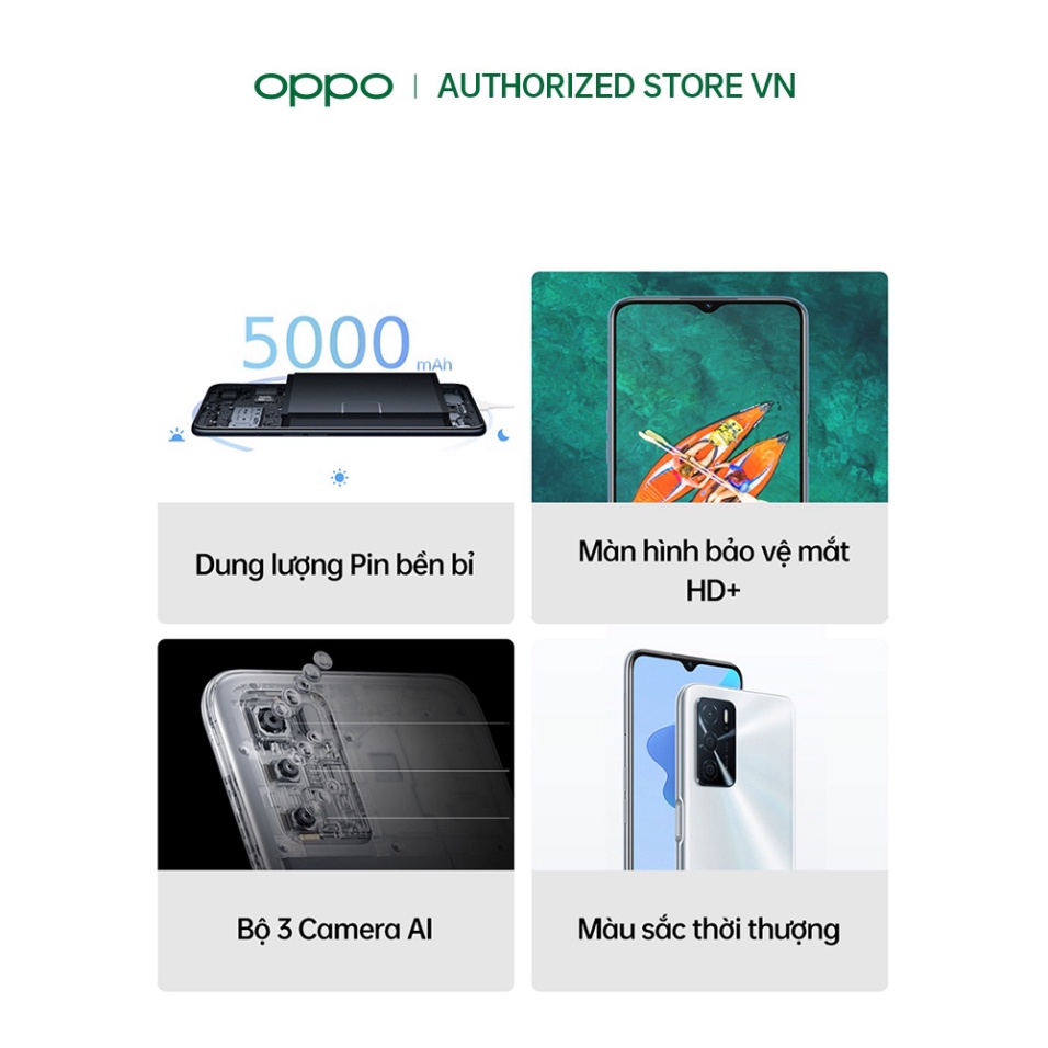 Điện thoại OPPO A16 4GB - Hàng chính hãng
