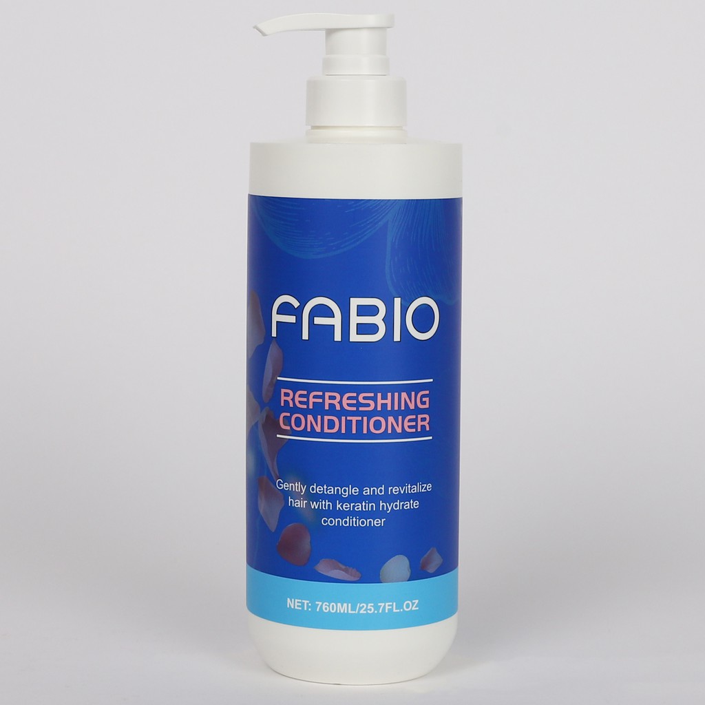 [MỚI] Dầu xả dưỡng chất FABIO 760ml Refreshing Conditioner giữ ẩm sâu cho tóc chắc khỏe, mềm mại, óng mượt