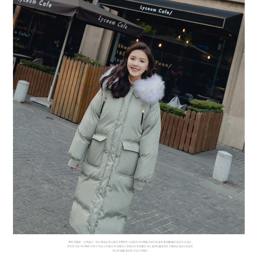 Áo khoác phao nữ dáng dài hàng Quảng Châu cao cấp AK266 (Kèm ảnh thật)