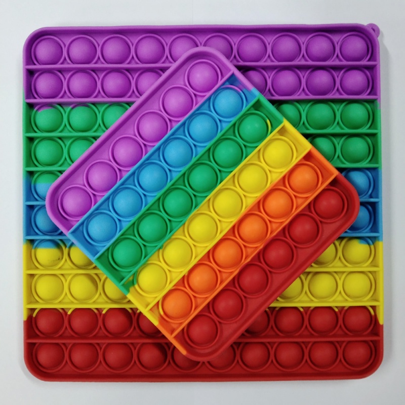 Đồ chơi bóp bong bóng HdoorLink kiểu hình học giảm căng thẳng tiện lợi