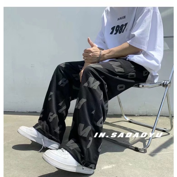 Quần Dài Thể Thao Nam In Chữ Thời Trang Năng Động