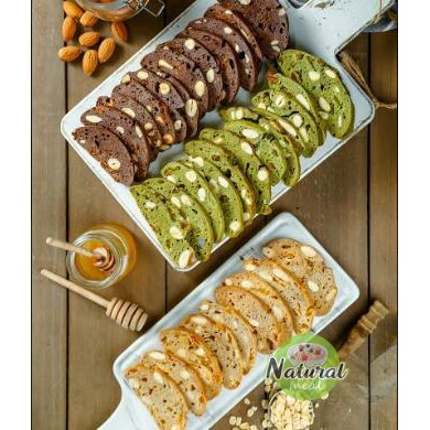 Bánh hạt dinh dưỡng Healthy ăn kiêng giảm cân Biscotti Dành cho người tiểu đường Mix vị Thơm Ngon 500gram - Natural Meal