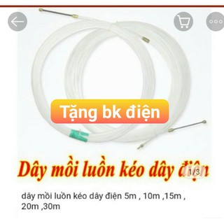 Dây mồi luồn kéo dây điện 5m 10m 15m 20m 25m 30m TẶNG 1 băng keo điện
