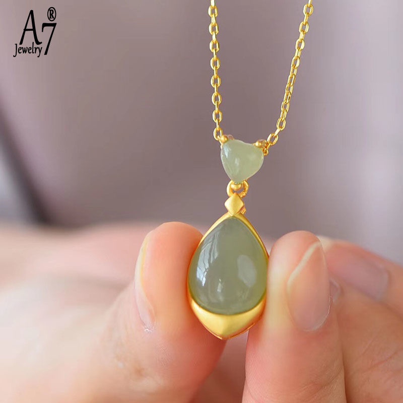 Mặt Dây Chuyền Hình Giọt Nước Bằng Bạc 925 A7 S925