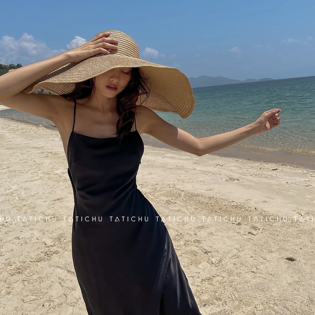 NERISSA DRESS - Đầm lụa 2 dây hở lưng, đầm đi biển, đầm 2 dây, trang phục mùa hè | BigBuy360 - bigbuy360.vn