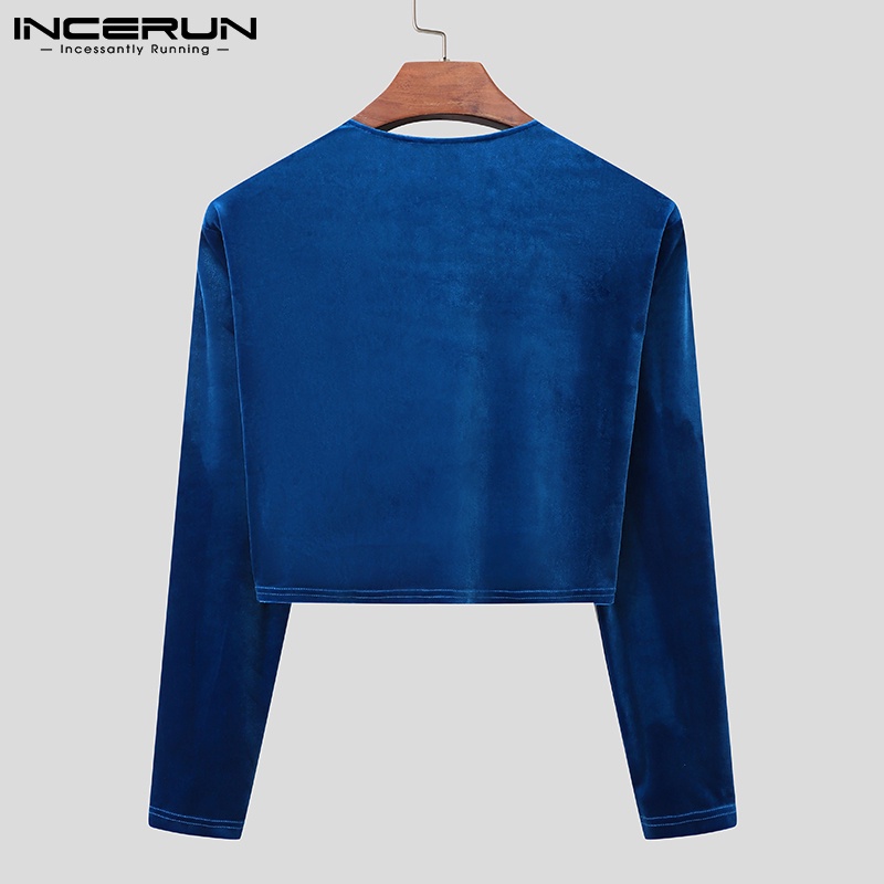 Áo lửng INCERUN lửng tay dài thời trang dành cho nam