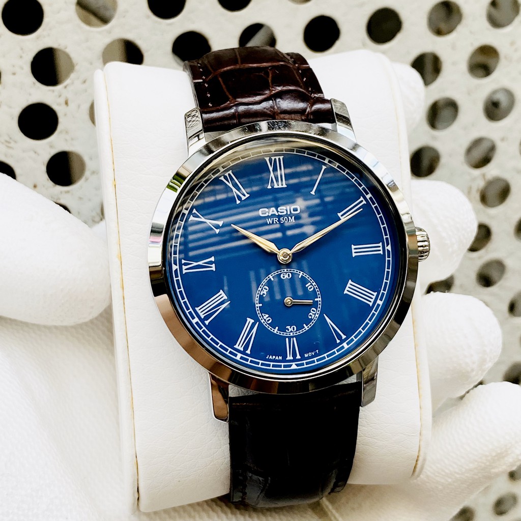 Đồng hồ Nam Casio MTP-E150L dây da - Chính hãng - Chuẩn lịch lãm