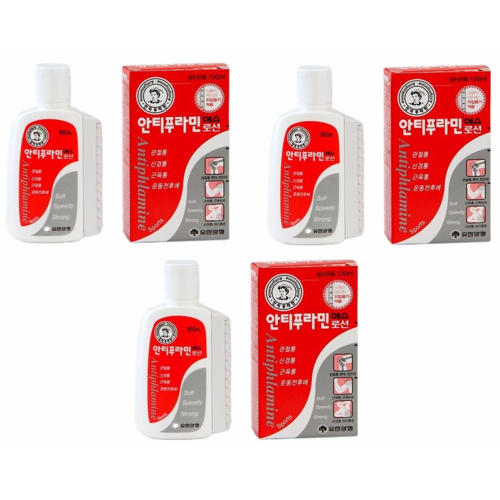 Dầu nóng Hàn Quốc Antiphlamine chai 100ml Lăn Massage giảm đau nhức massage cơ thể