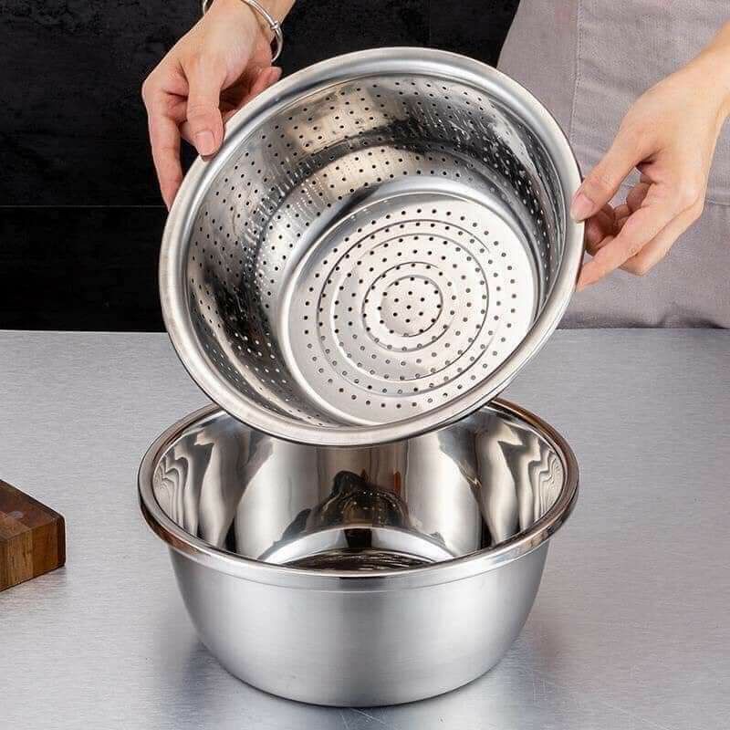 chậu rổ kèm nạo đa năng size 26cm