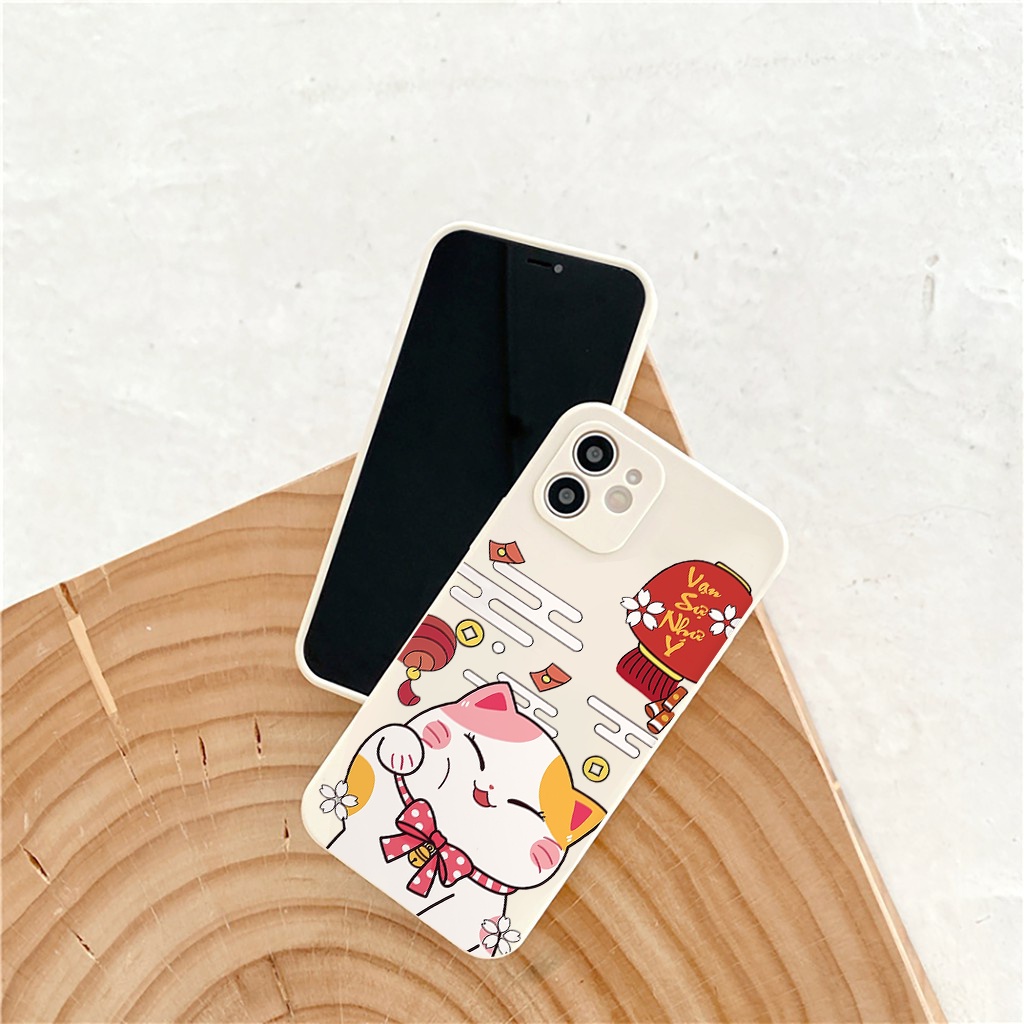 Ốp lưng iphone cạnh vuông TẾT 2023 Vạn Sự Như Ý 6/6s/6splus/7/7plus/8/8plus/x//xs/11/12/pro/max/plus/promax e164