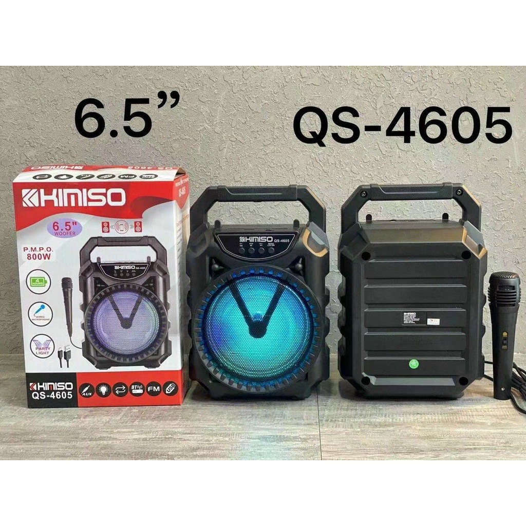 Loa Bluetooth Kimiso QS 4605 công suất 800W kèm mic hát - LOA16