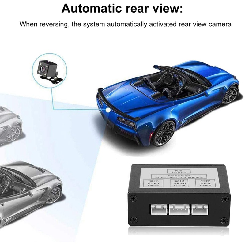 Bộ Chuyển Đổi Camera Trước / Sau Điều Khiển Kênh Video Cho Xe Hơi