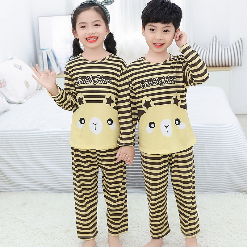Bộ quần áo tay dài bằng vải thun in hình pikachu đáng yêu cho bé