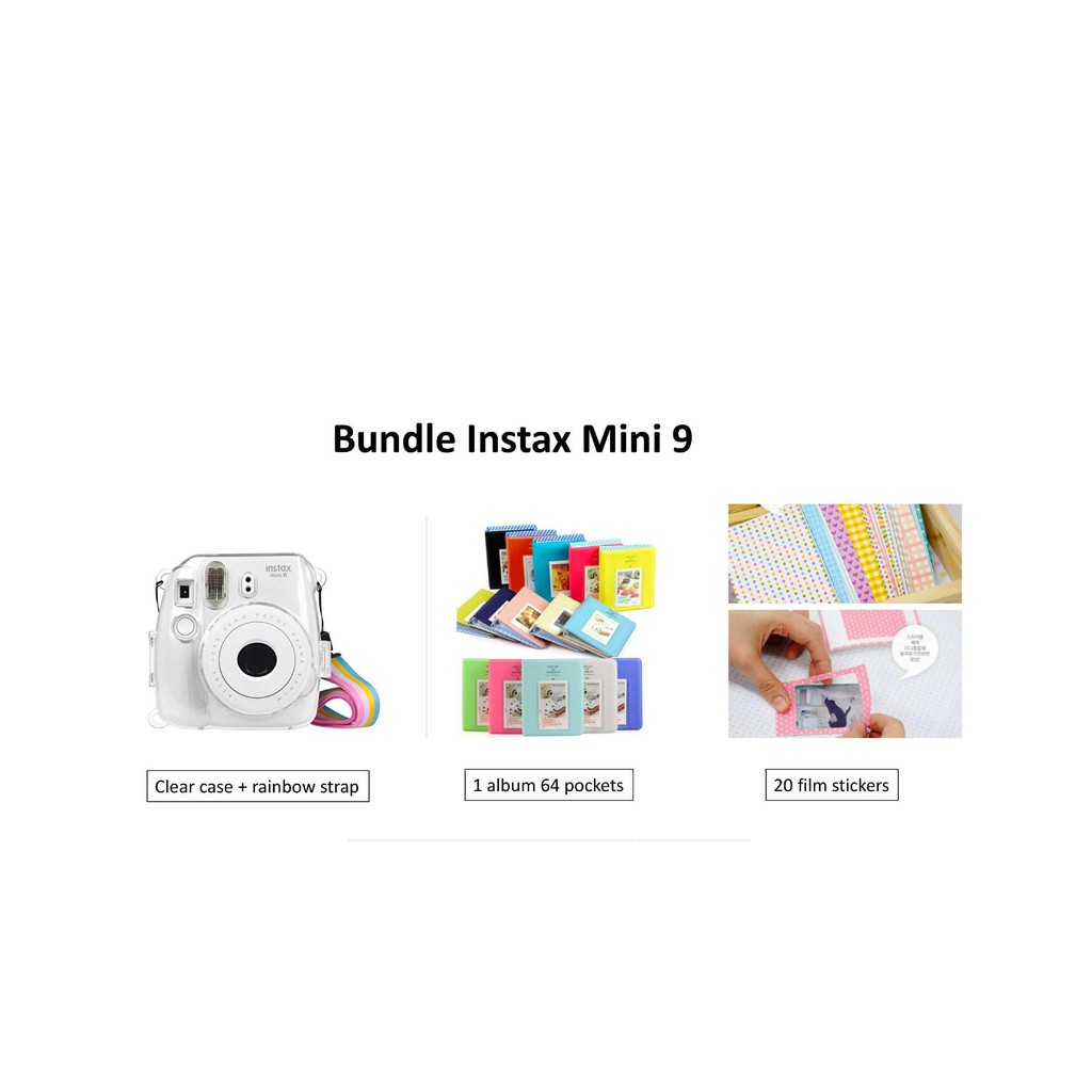 Máy Ảnh Fujifilm Instax Mini 9 ( Tím Đậm) - Khuyến mại Combo quà tặng trị giá 400,000