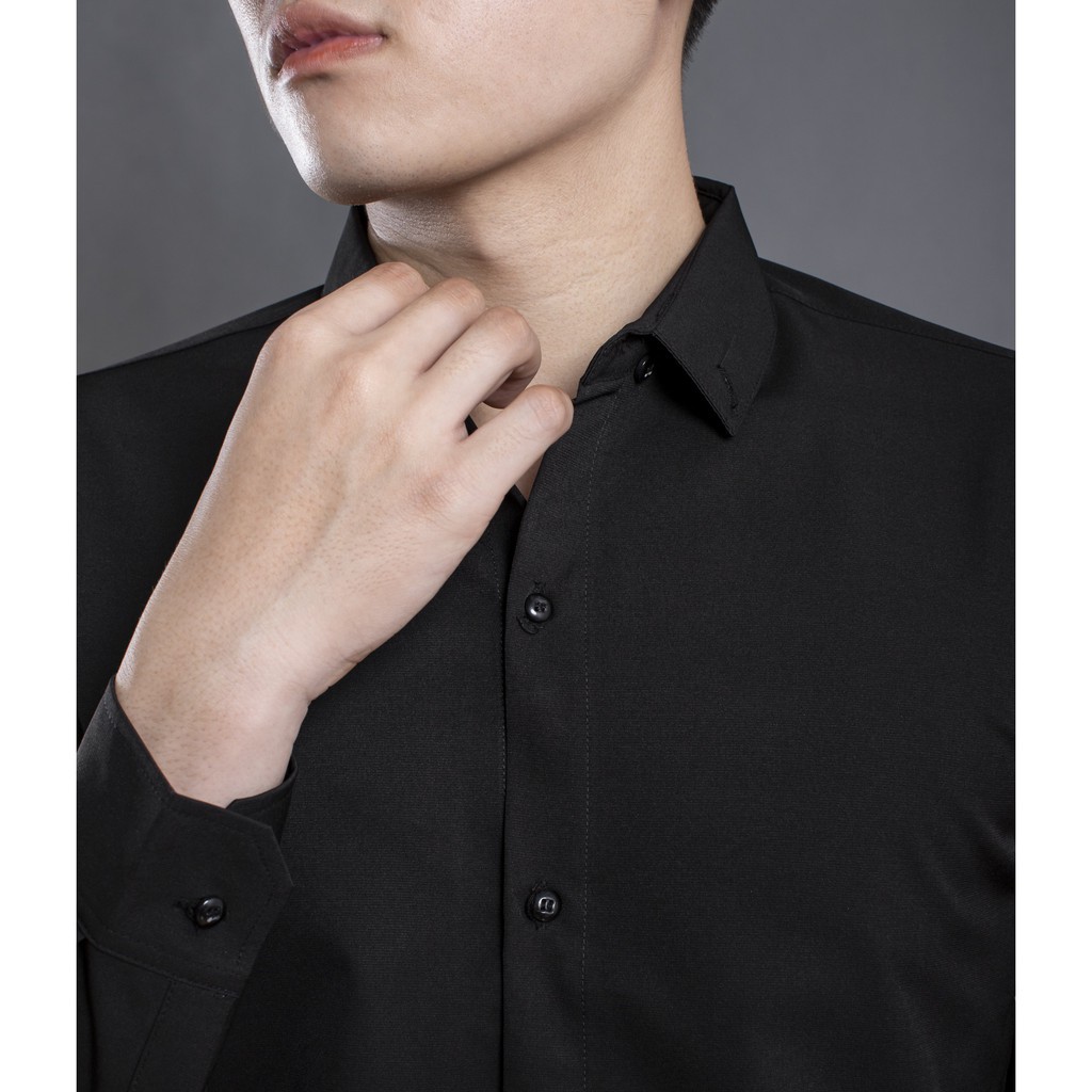 [Mã FAMAYMA2 giảm 10K đơn 50K] Áo Sơ Mi Nam Dài Tay Dáng Ôm Sơ Cổ Bẻ Vải Lụa Thái Chống Nhăn Chống Xù | BigBuy360 - bigbuy360.vn