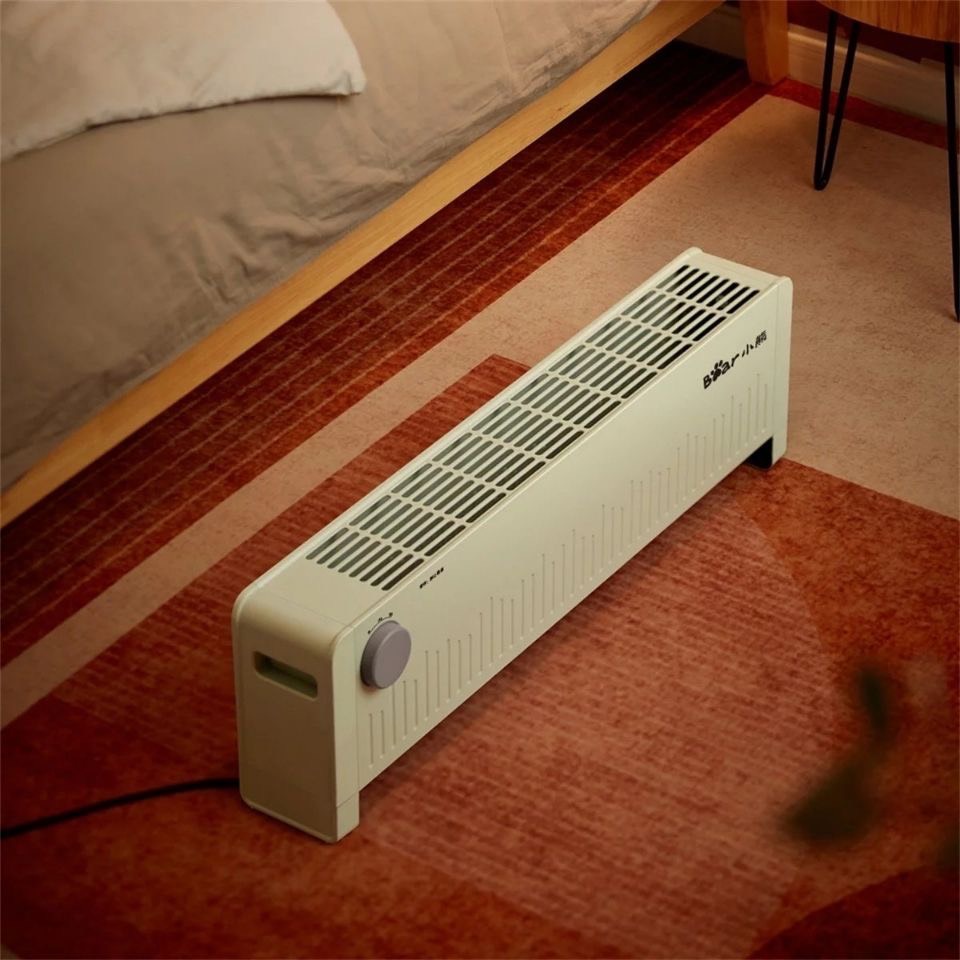 Quạt sưởi điện đối lưu BEAR màu xanh dáng nằm cho phòng 10-20m2 BH 12 tháng CMART