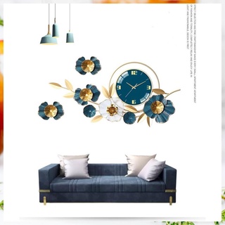 Đồng hồ treo tường, đồng hồ trang trí decor mai xanh ngọc mã a6