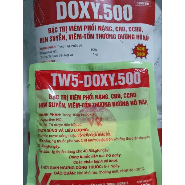 DOXY 50% TW5 GÓI 100G KHÒ KHÈ CRD