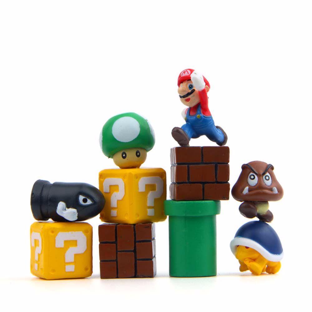 Bộ 10 Mô Hình Nhân Vật Super Mario Bros Dễ Thương