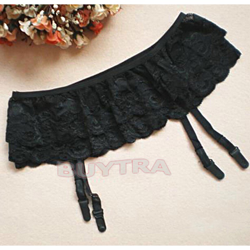 [springeven] Vớ Cao Qua Gối Phối Ren Thời Trang Gợi Cảm Và Thắt Lưng