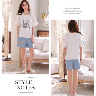 [Best sale] Bộ đồ mặc nhà thun cộc tay cute [BC02]