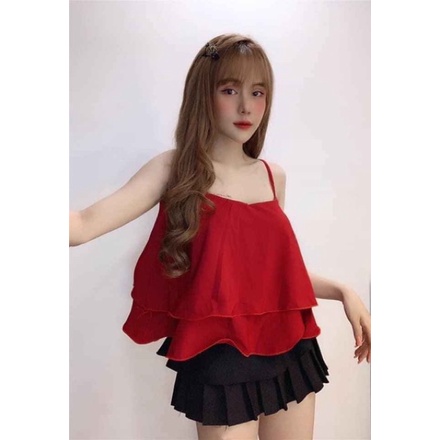 ÁO NỮ VOAN HAI DÂY VOAN TIỂU THƯ (DƯỚI 52KG MẶC VỪA)