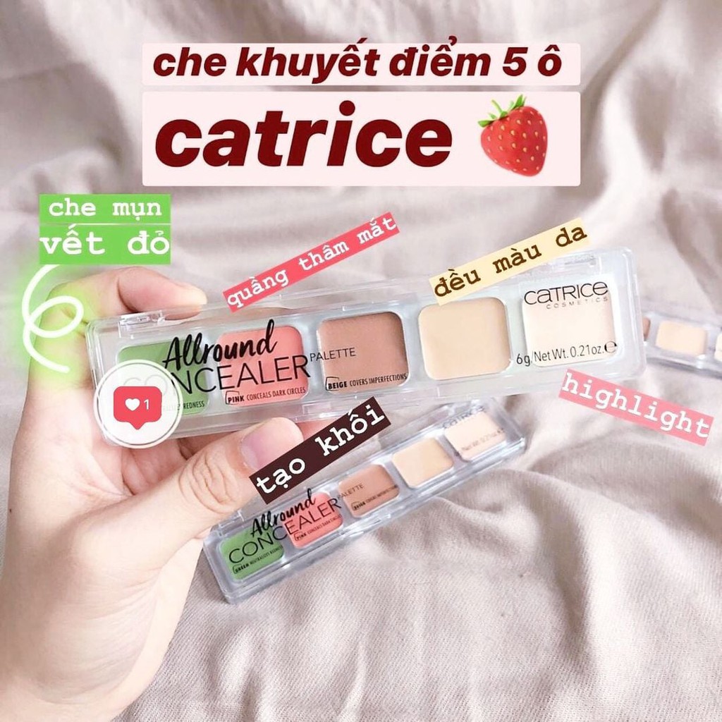 Bảng che khuyết điểm 5 ô Catrice