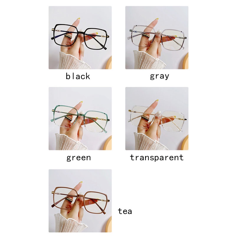 Mắt Kính Gọng Vuông Chống Tia Sáng Xanh Cho Nữ