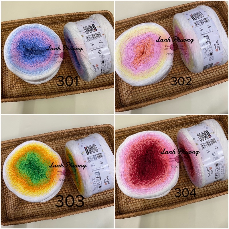 Sợi Yarn Art Rose Garden 100% Cotton Đan Móc Mùa Hè