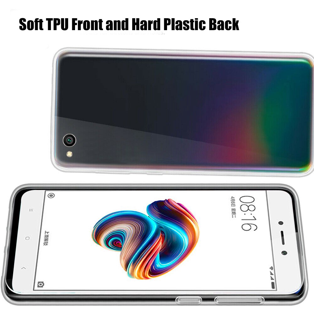 360 Front+Back Double TPU Case on the for Xiaomi Mi A1 5X Mia1 Mi5x mi5 5 x mia a 1 Xiomi Redmi 5 Plus Red mi Note 5A Soft Cover