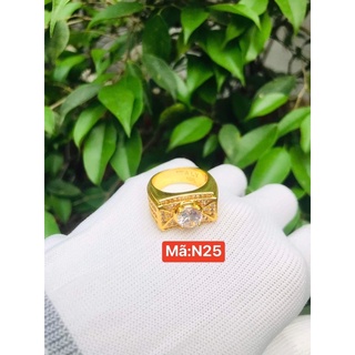 nhẫn nam mạ vàng đính đá.NTS1212