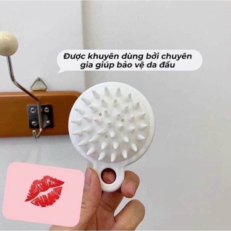 Lược Gội Đầu Mềm Silicon Mát Xa Da Đầu Giảm Ngứa Da Đầu Ngăn Rụng Tóc