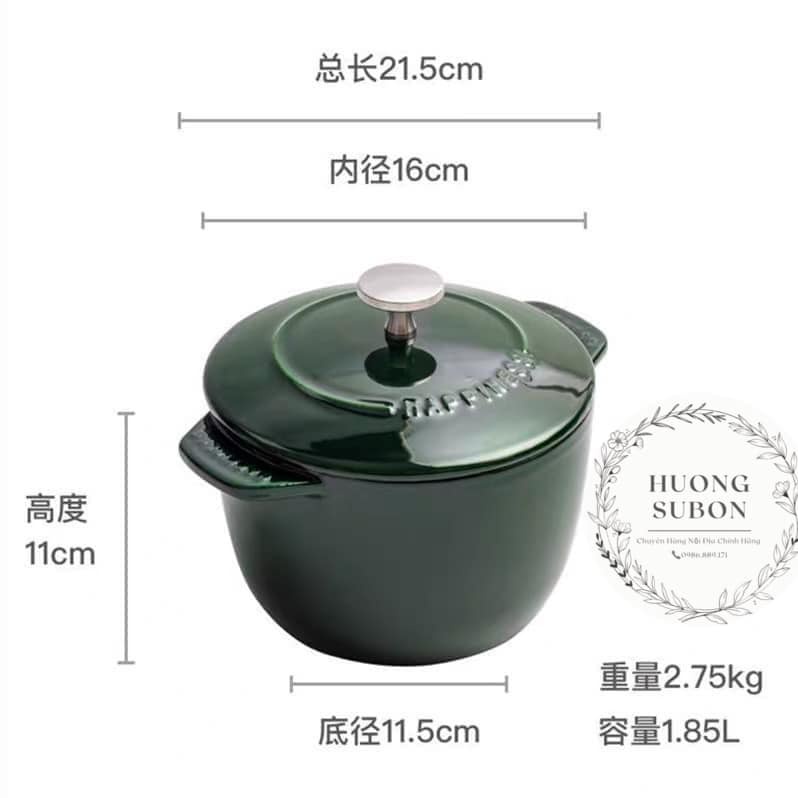 Nồi gang Happiness 16cm sâu lòng