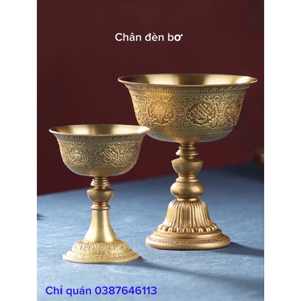 Chân đèn bơ Bát Kiết Tường