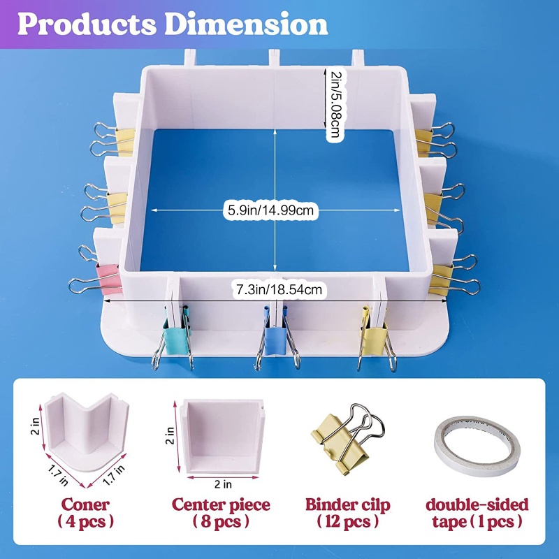 Khuôn Silicone Làm Nhựa Resin Hình Vuông